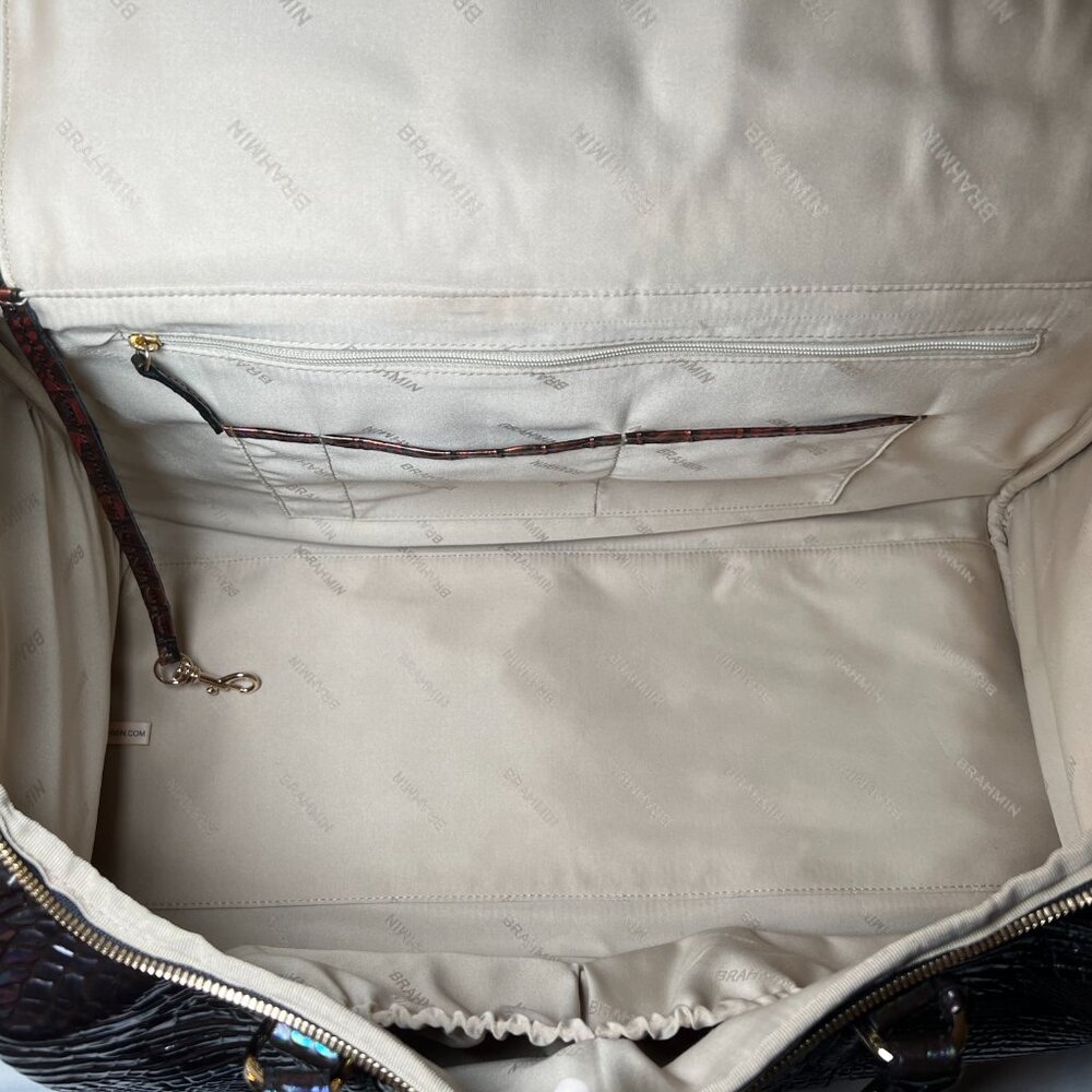 Brahmin TALULLA Black Pearl Ombre Melbourne Weekender - Picture 4 of 7